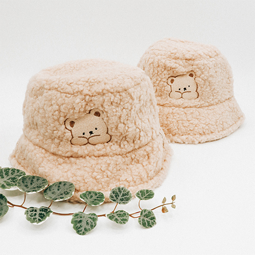Two fuzzy bucket hats