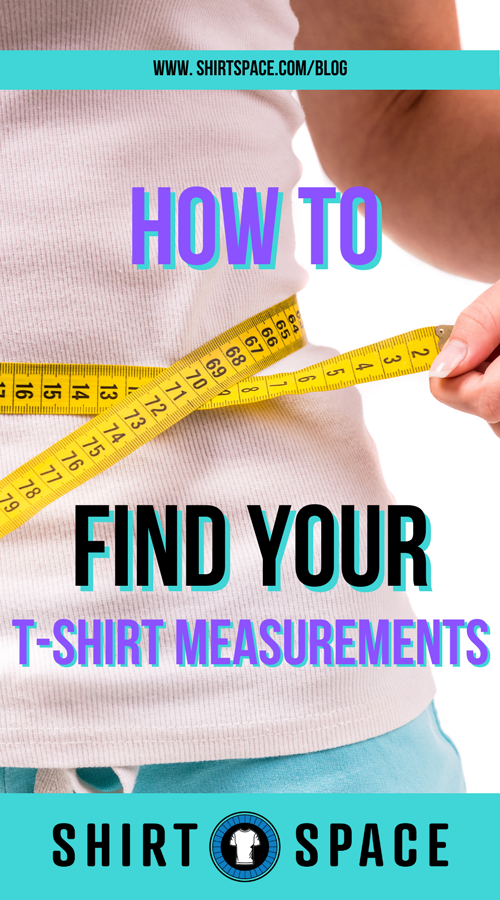 How to find your t-shirt measurements pin for pinterest.