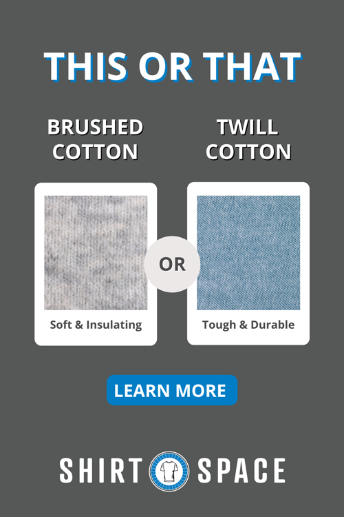 Brushed Cotton vs Cotton Twill Fabric
