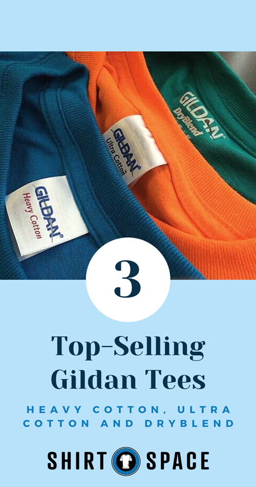 Top 3 Gildan Shirts - Heavy, Ultra & DryBlend