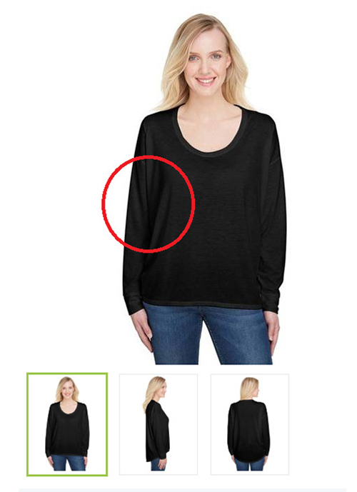Anvil 34PVL Ladies long sleeve shirt on Shirtspace.com