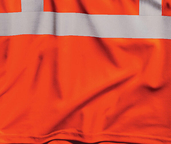 Cornerstone safety orange reflective construction safety t-shirt from ShirtSpace.