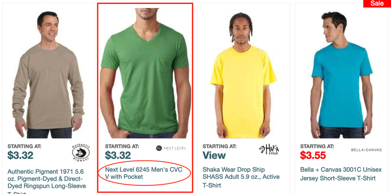 Next Level 6245 Mens cvc on shirtspace.com