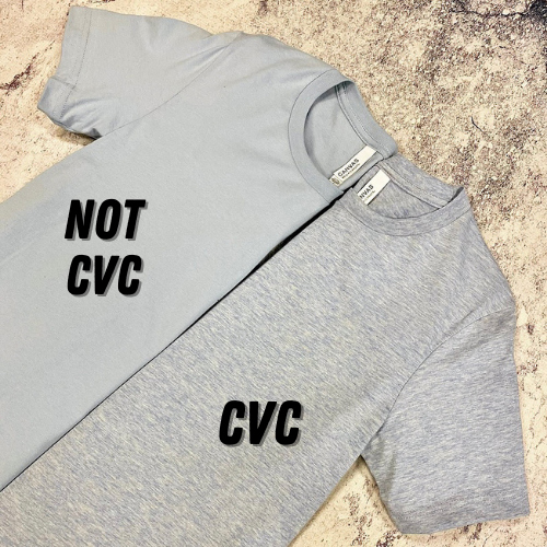 CVC vs Non CVC t-shirt